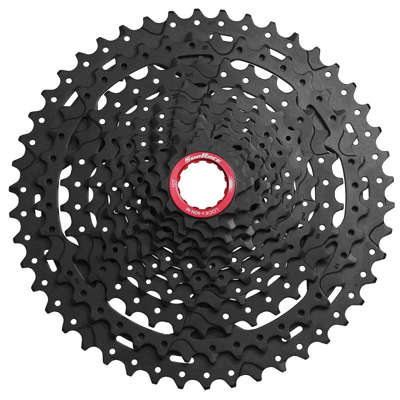 SunRace MX8 Black Chrome Cassette - 10-46