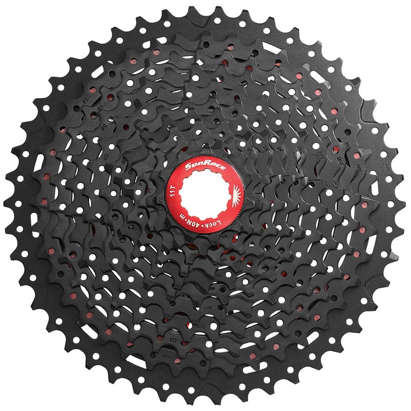 SunRace MX80 Black Chrome Cassette - 11-50