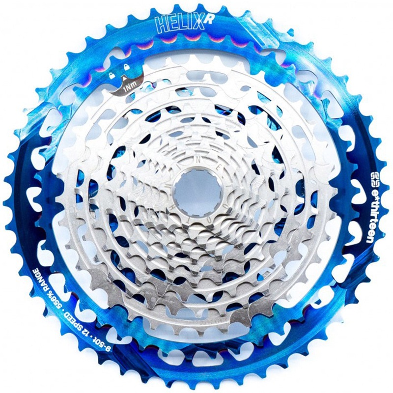 Cassette ethirteen Helix R 9-50T 12v clocks - Blue