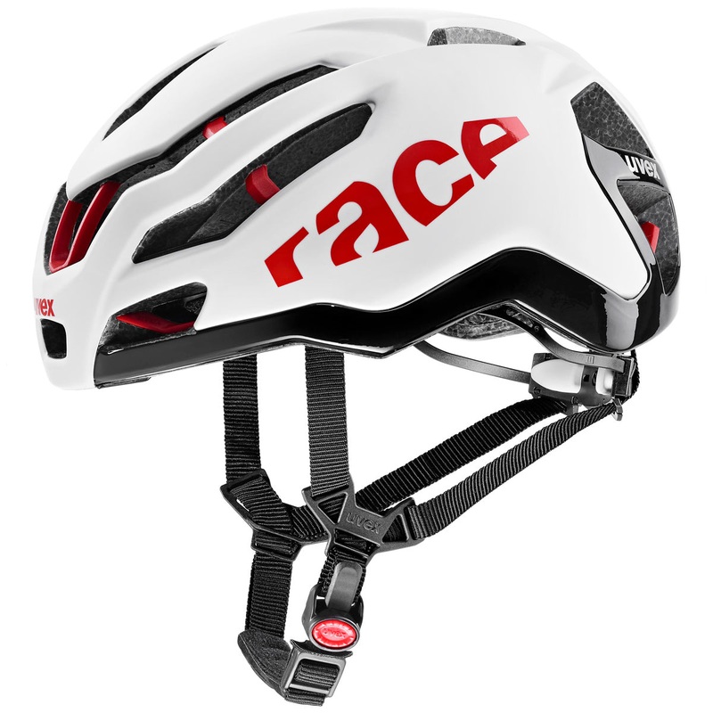 Uvex Race 9 helmet - White red