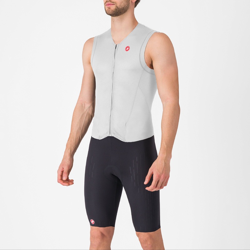 Castelli Free Sanremo 3 Suit sleeveless skinsuit - White