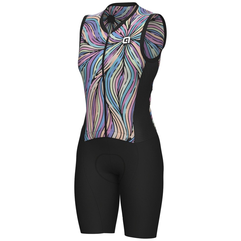 Ale Pragma Art woman sleeveless skinsuit - Multicolor