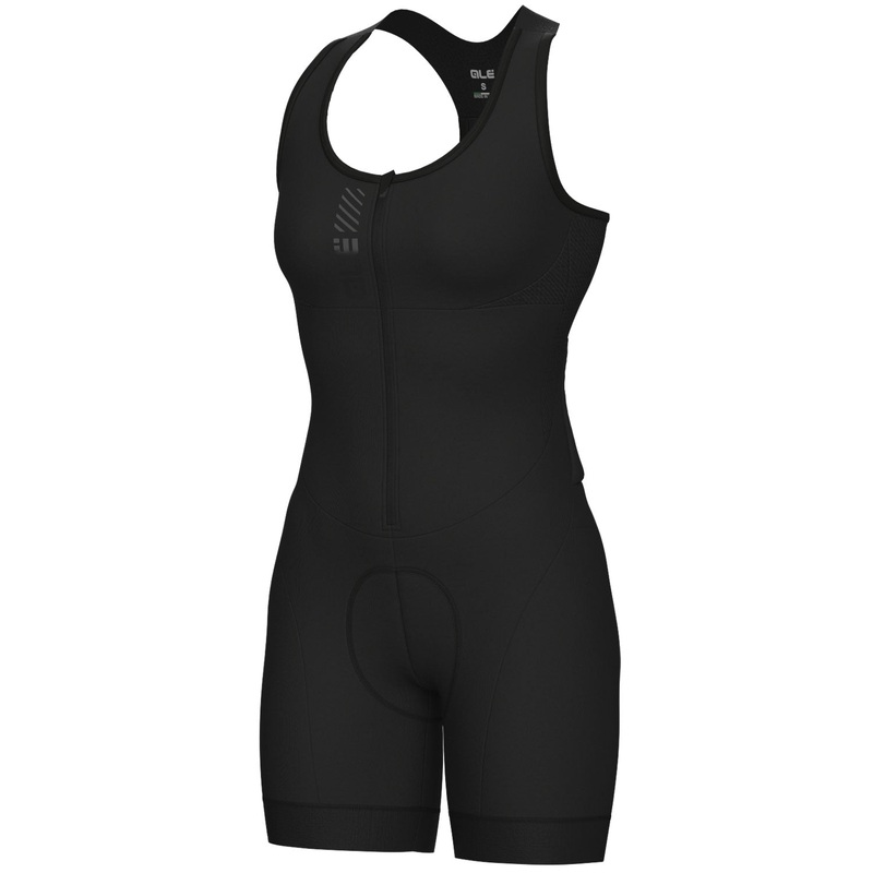 Ale Pragma Color Block woman sleeveless skinsuit - Black