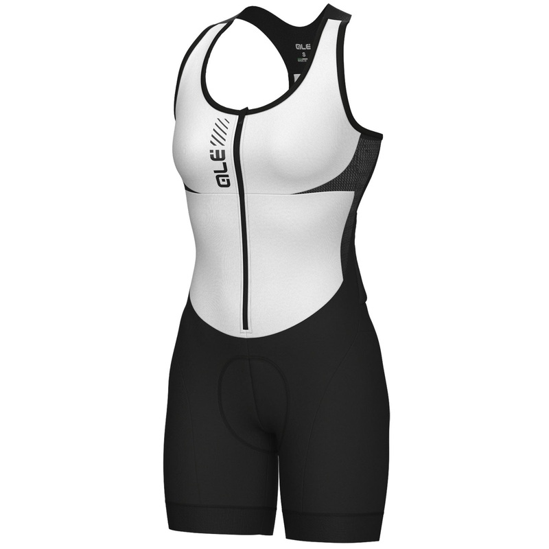 Ale Pragma Color Block woman sleeveless skinsuit - White