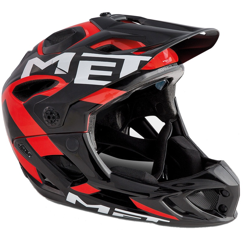 Met Parachute helmet - Black red shiny